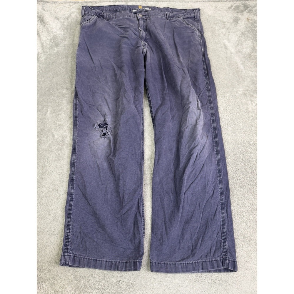 Carhartt Relaxed Straight Rigby Dungaree Work Pant Men's Size 42X30 Blue